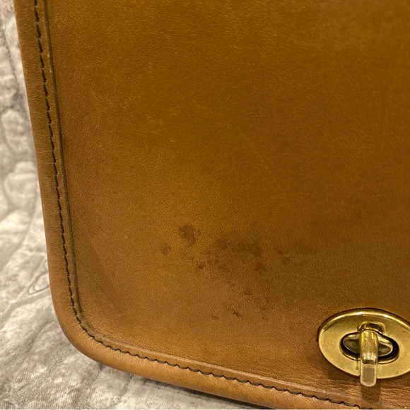 Vintage Coach Putty compact pouch crossbody purse 9620 - Picture 5 of 11